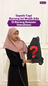 Tas Serut Hitam Tas Ransel Serut Perlengkapan Haji dan Umroh