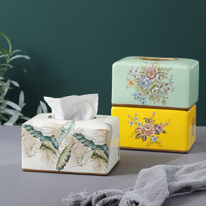 Creative Nordic Style Ins Ceramic Tissue Box Accessible Luxury For Home European Modern Living Room and Dining Room Decorations Tissue Box