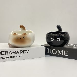 Creative Ceramic Ashtray Cute Living Room Coffee Table Desktop Makeup Cosmetic Storage Box Gift for Boyfriend Decoration