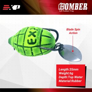 EXP Bomber Soft Rubber Frog Expert For Snakehead Hunter Haruan/Toman Bunga/Bujuk