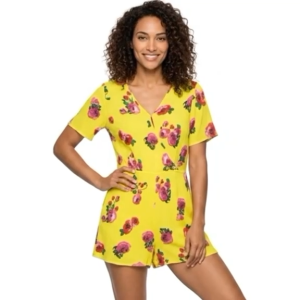 ₱300 Floral Print Romper (Preloved) | Size L Fits M–L | Boho Summer Jumpsuit | Soft Comfy Lightweight Outfit