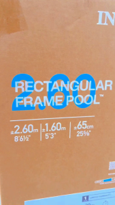 INTEX® 28270 Rectangular Frame Pool (2.20m x 1.50m x 60cm)