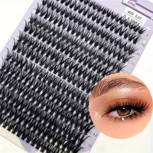 40D D Curling Cluster Lash Extensions 280 Individual Clusters Segmented Lashes (0.07 D 9-16mm)