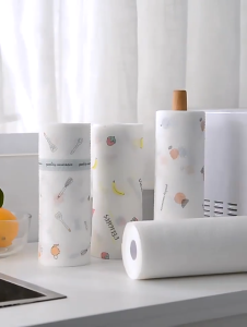 400Pcs Disposable Kitchen Towel Lazy Rag Paper Thickened Absorbent Paper Washable Dish Lazy Cleaning Rag Paper Wet and Dry Use Cleaning Cloth for Pan Pot Plate Household Bathroom Kitchen Dish Cloth