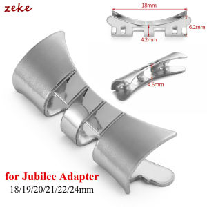 18/19/20/21/22/24mm Stainless Steel Watchband Connectors for Seiko SKX007 SKX009 for Jubilee Curved Flat End Link Band Adapter