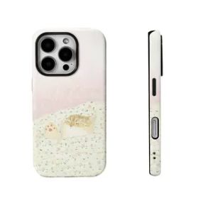 Cute Cat Filin Two-In-One Comfortable Sleeping Phone Case Compatible with  Huawei Xiaomi Oppo Vivo Honor Digital Accessories