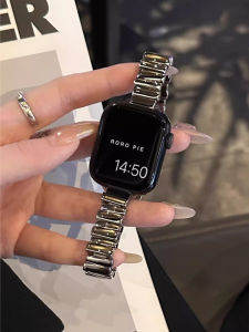 หรูหราโลหะสําหรับ iWatch Ultra 10 9 8 7 SE 6 5 4 Slim Girl สร้อยข้อมือสําหรับ Apple Watch 38 มม.40 41 42 มม.44 45 มม.46 มม.49 มม.