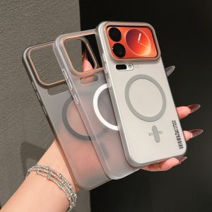 Frosted Clear Barcode Case For Xiaomi 17 Pro Max 15 13 14 Ultra RedMi K80 K70 K60 Note 14 13 Pro MagSafe Wireless Charge Cover