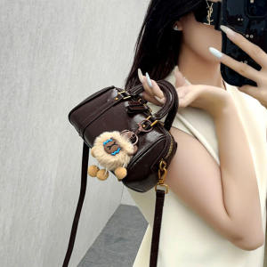Luxurious Mini Pillow Handbag Womens Crossbody Shoulder Bag Fashion Trendy PU Leather Shine Surface Daily Match Universal Bag