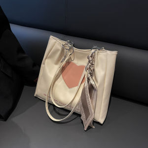 Túi Tote Đeo Vai Dung Tích Lớn Thời Trang Cho Nữ Túi Đi Làm Mùa Hè 2025 Mẫu Mới Túi Tote Da PU Màu Trơn Phong Cách Mỹ