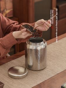 JINDONG | Hộp Chứa Trà Dung Lượng Lớn Titanium