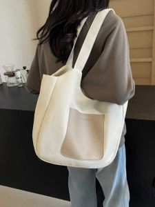 Fashionable Casual Large Capacity Tote Bag Womens New 2025 Commuter Bag Trendy Single Shoulder Bag Daily Use Soft PU Leather