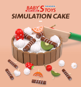 Simulation Dessert Set Wooden Toy Kit