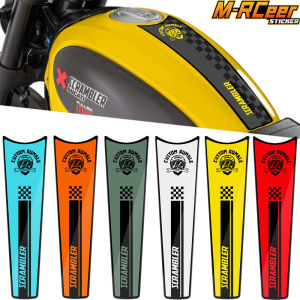 Nhãn dán thùng nhiên liệu keo 3D thích hợp cho Ducati Scrambler tự do 800/chuliuxiang 700 sửa đổi nhãn dán thùng nhiên liệu Miếng dán thùng nhiên liệu để bảo vệ Đề can hình dán cơ thể ba Tem dán có kích thước xương cá
