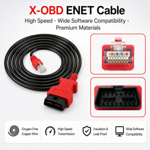 ENET Cable for BMW F/G Series Coding – 2m Ethernet to OBD2 Diagnostic Interface for E-SYS ISTA Bimmercode Bootmod3 – Heavy Duty
