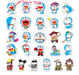Car 52PCS Cute Doraemon Stickers Home Decor Car Sticker Laptop Decoration Stickers