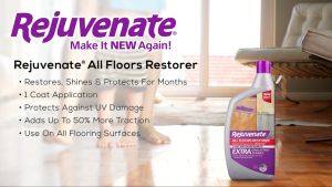 Rejuvenate All Floors Restorer and Polish Fills in Scratches Protects & Restores Shine No Sanding Required