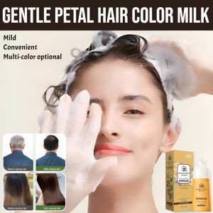 Gentle Formula Petal Hair Color Lotion Plant-Based Organic Hair Dye Bubble Hair Dye Shampoo