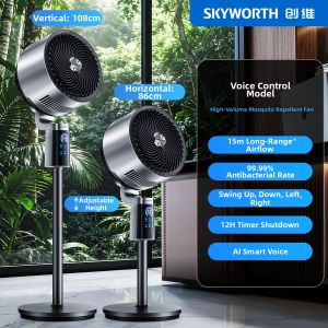 SKYWORTH | Strong Airflow Smart Quiet Standing Circulation Fan