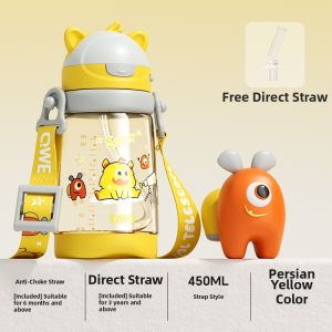 QWE | PPSU Material Durable High Temperature Resistant Water Bottle for Kids