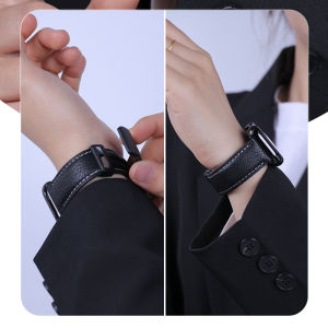 Dây đeo khóa nam châm bằng da cho Apple Watch 10 band Ultra 2 1 49mm 46mm 42mm Dây da thật cho i Watch Series Ultra 10 9 8 7 6 5 SE2 1 45mm 41mm 44mm 40mm 38mm