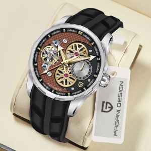 Đồng Hồ Đeo Tay Cơ Khí Thương Hiệu Hàng Đầu Dành Cho Nam PAGANI DESIGN 44mm Đồng Hồ Tự Động Tourbillon Mặt Kính Sapphire Có Dây Cao Su