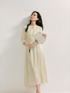 INMAN | New Chinese Style Three Quarter Sleeve Dress