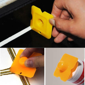 2in1 Multifunction Plastic Caulking Tools Applicator Scraper Easy Clean-up Professional Sealant Spreading Construction Tools