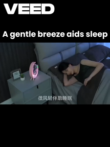 Desktop fan Colorful LED desk fan (Five-color) Three wind speeds USB charging rechargeable silent air circulation fan live atmosphere lighting RGB Light Show Fan Brushless motor for Home/office/shop