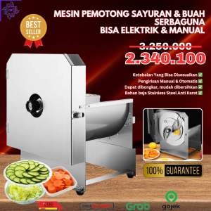 Mesin penghangcur pengiris listrik/pemotong sayur dan buah multifungsi