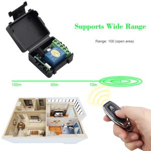 Bộ Mạch Công Tắc Điều Khiển Từ Xa Truyền Tín Hiệu Không Dây 12V/10A /433 MHz ( Kèm Remote )