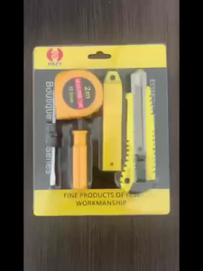 5-piece multifunctional household tool combinations home repair kit screwdriver tape measure art knife