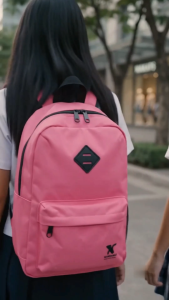 KAMARU Campus Backpack - Durable Fabric Spacious Main Compartment Zippered Front Pocket Garmented Net Pocket Lightweight Laptop Compatible Water Resistant Holds Up To 10 KG.