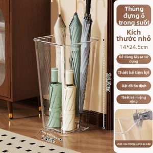 QINQI | Đế Đựng Ô Dù Trong Suốt Dung Lượng Lớn