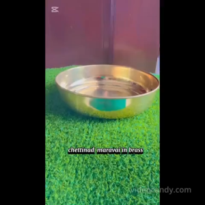 Chettinad maravai in brass as pooja plate