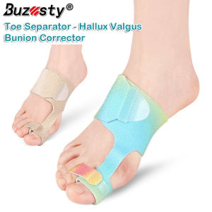 Buzesty Toe Separator Hallux Valgus Bunion Corrector Hammer Reusable Toe Straightener Foot Pain Relief Orthopedic Pedicure Tools Foot Care Perfect for Men Women Sports Protections