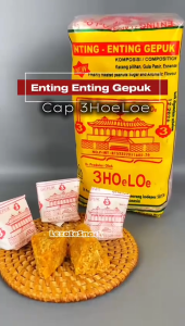 Enting Gepuk Kacang Cap Klenteng 3 Hoolo Salatiga Isi 50 Biji Enting Gepuk Kacang Gula Holo maju mulya snack