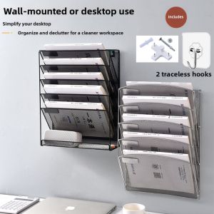 Wall-mounted Metal Document Organizer 3 Layers