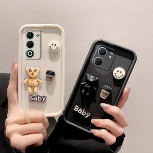 เคสซิลิโคนนิ่มลายหมียิ้มเคสโทรศัพท์ OPPO A5X A5 5G 4G มีสไตล์ OPPOA5X ปกป้องเลนส์ OPPOA5กันกระแทก