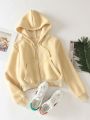 SWEATER CROP TOP JAKET ZIPPER WANITA. 
