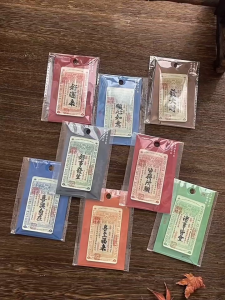 Chinese Style Ancient Notes Pattern As You Wish Series Rectangle Acrylic Fridge Magnet Message Magnetic Decor Gift Idea Souvenirs