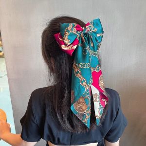 Korean Fashion Spring Clips Bow Hair Clip Long Big Bowknot Hairclips Hair Accessories for Women Girls Hair Accessory