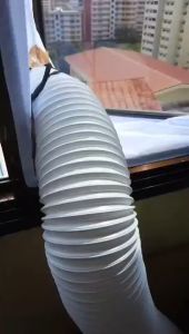 【SG Dliver】Portable Air Conditioner 300Cm/500CM Flexible Cloth Sealing Plate WindowSealwith With Zip And AdhesiveFastener