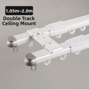 Adjustable Quiet Sliding Curtain Track Aluminum