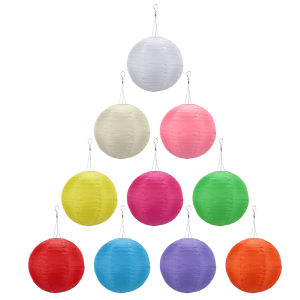 10THRound Pendant Waterproof Lamp Solar Operated Wedding Anniversary Party Props