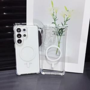 Ốp Điện Thoại Samsung Galaxy A Series Trong Suốt Chống Sốc Có Nam Châm Tương Thích Với A57 A37 A27 A17 A07 A56 A36 A26 A16 A06 A55 A35 A25 A15 A54 A34