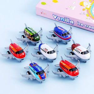 6/12/24 Pieces Childrens Pull Back Alloy Airplane Simulation Toy Passenger Plane Airplane Pitana Filling