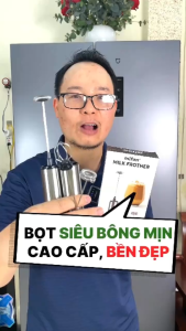 Máy Đánh Bọt Cà Phê Microfoam Mifan MF1501G - 3 Đầu Đa Năng Thép không gỉ Đế sạc USB tiện lợi - Hàng Chính Hãng