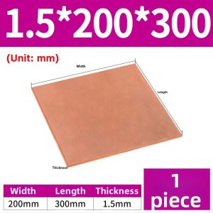 PURESHI | Copper Sheet for Customized Machining Copper Red Heat Dissipation Plate