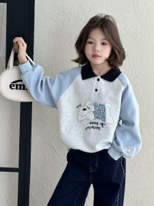 SQTN.KIDS | Áo Polo Mồ Hôi Thời Trang Dễ Thương cho Bé Gái lớn Mùa Xuân và Thu